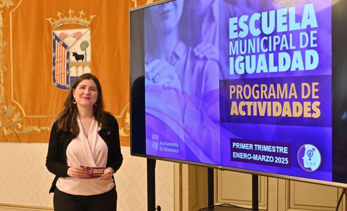 La concejala de Familia e Igualdad de Oportunidades, Miryam Rodríguez, ha presentado hoy la programación trimestral de la Escuela Municipal de Igualdad,